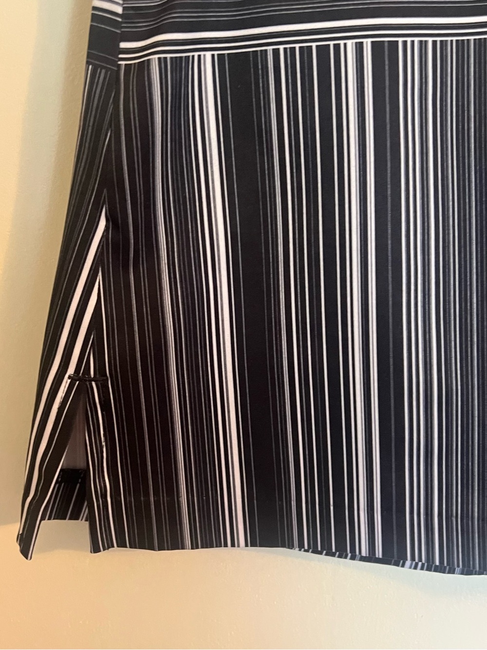 Lady Hagen Black and White Striped Mini Skirt - Picture 2 of 8